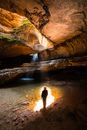 Scenic View of Rock Formations Inside the Cave
