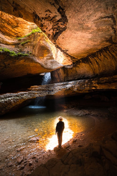 Scenic View of Rock Formations Inside the Cave