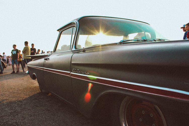 Sunlight Through Parked Chevrolet El Camino