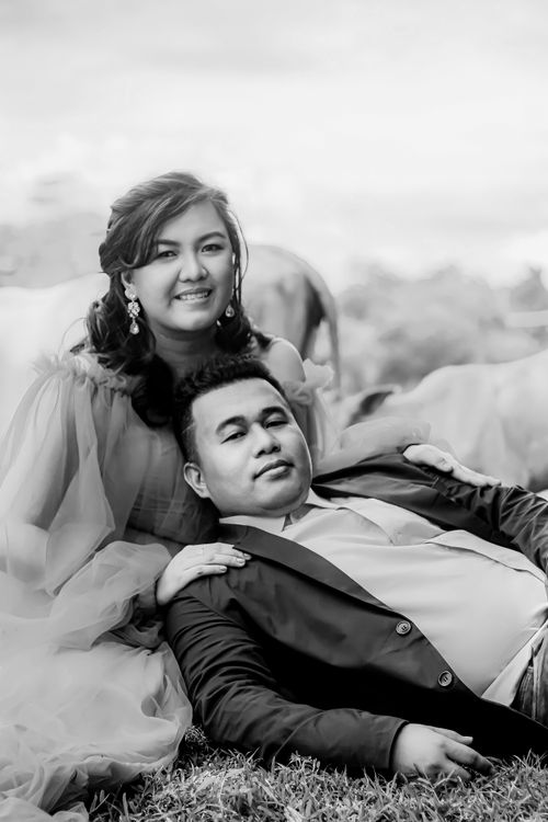 Monochrome Photograph of a Man Laying on a Woman · Free Stock Photo