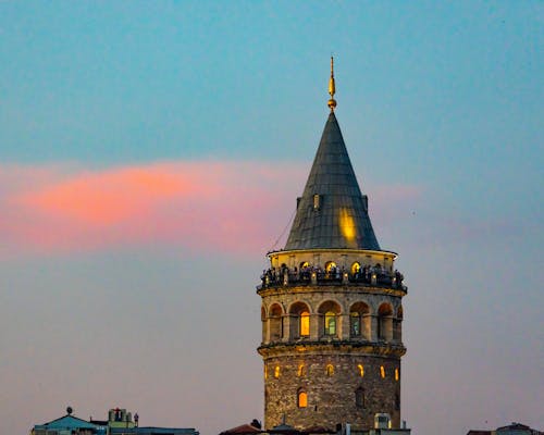 Kostnadsfri bild av galatatornet, gryning, istanbul