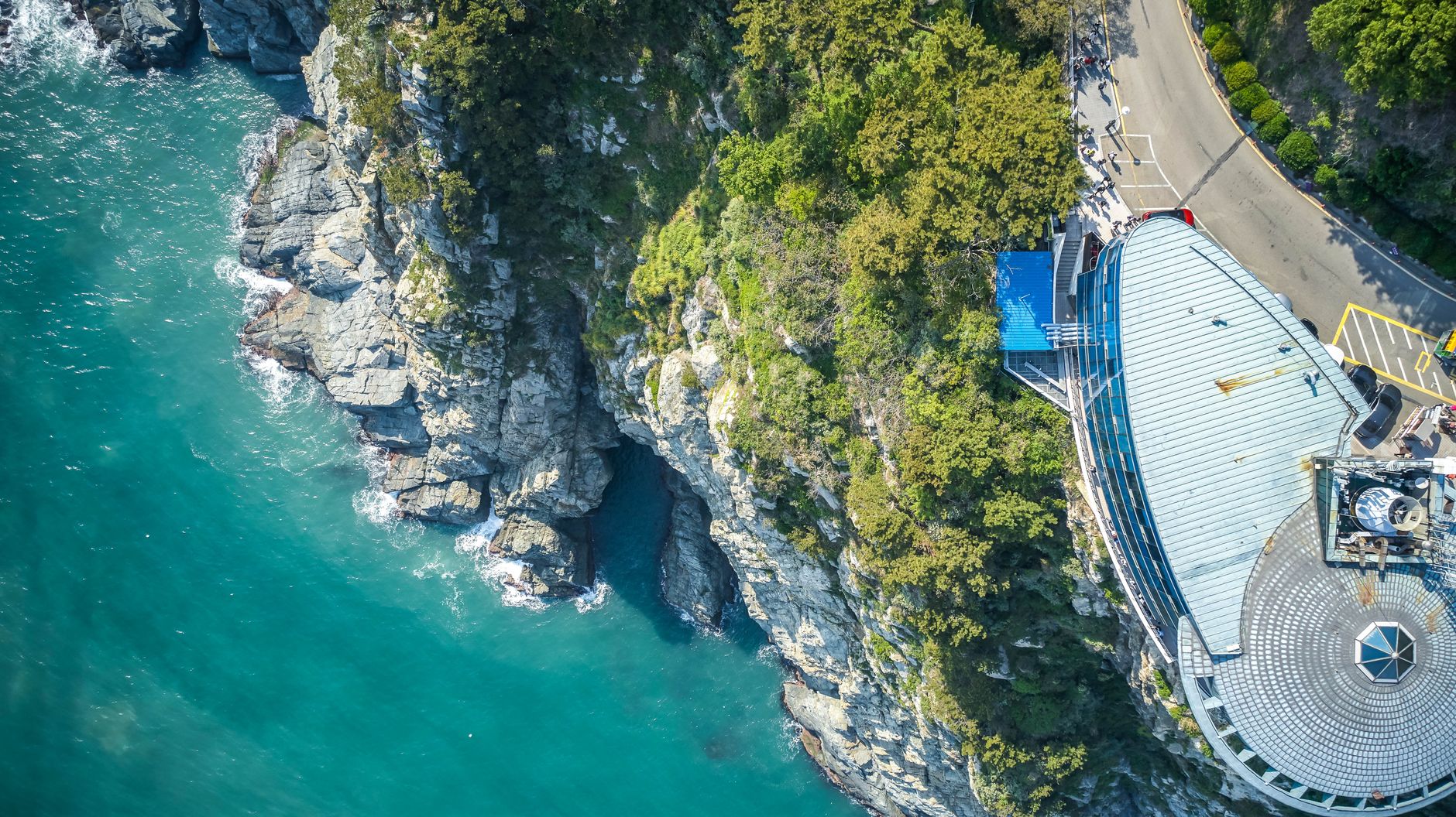 Korea ocean coast turquoise summer
