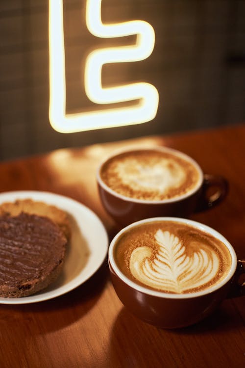 Základová fotografie zdarma na téma caffè latte, caffè latte art, chutný
