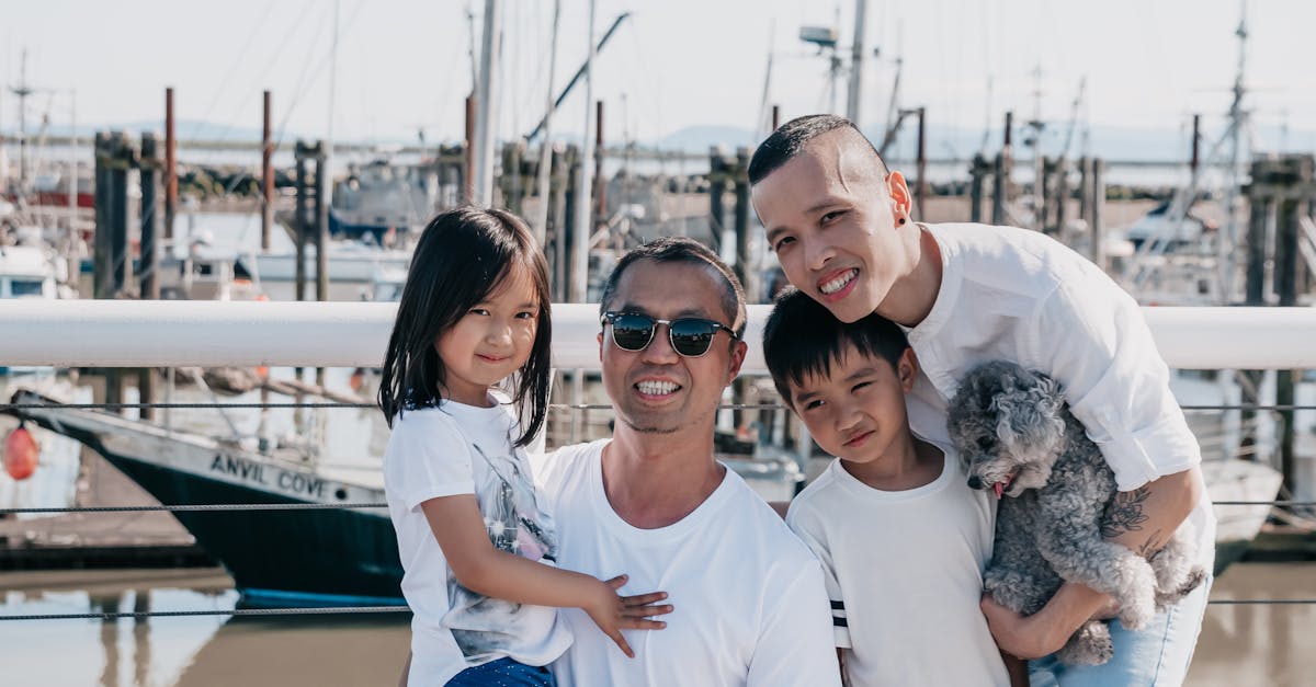Happy Family Looking at Camera