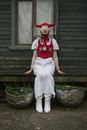 Free stock photo of adult, child, costume