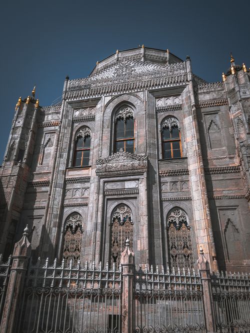 Free Explore the detailed craftsmanship of a historical building's façade in Istanbul, Turkey. Stock Photo