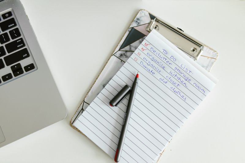 shared calendar or spreadsheet on a laptop screen