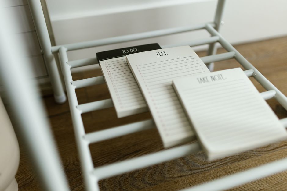 task list on desk candid lifestyle lifestyle photo 1