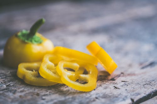 Free Sliced Yellow Bell Pepper Stock Photo