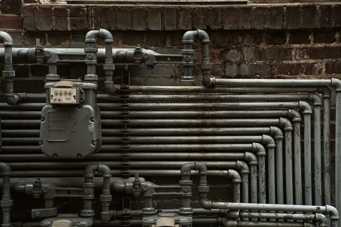 A closer look at Metal Pipe And Brick Design