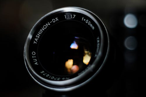 Black Camera Lens in Close Up Photography