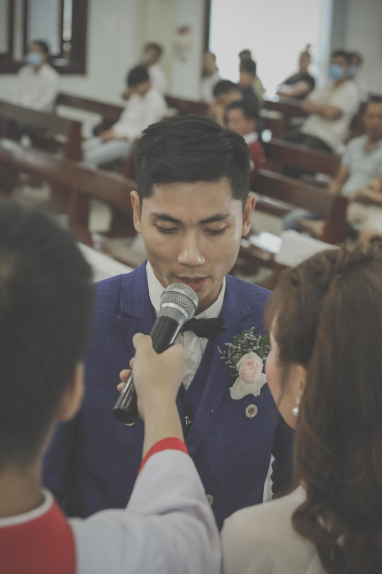 A Groom Saying His Wedding Vow