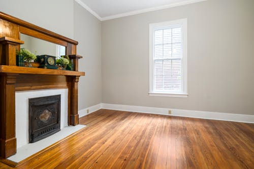 A Living Room With a Fireplace 