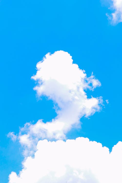 Free stock photo of above clouds, blue, blue background Stock Photo