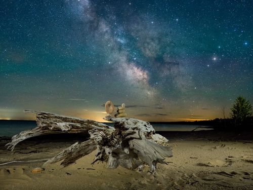 Free stock photo of beach, milky way, stars Stock Photo