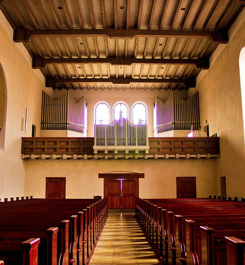 Free stock photo of balcony, benches, church Stock Photo