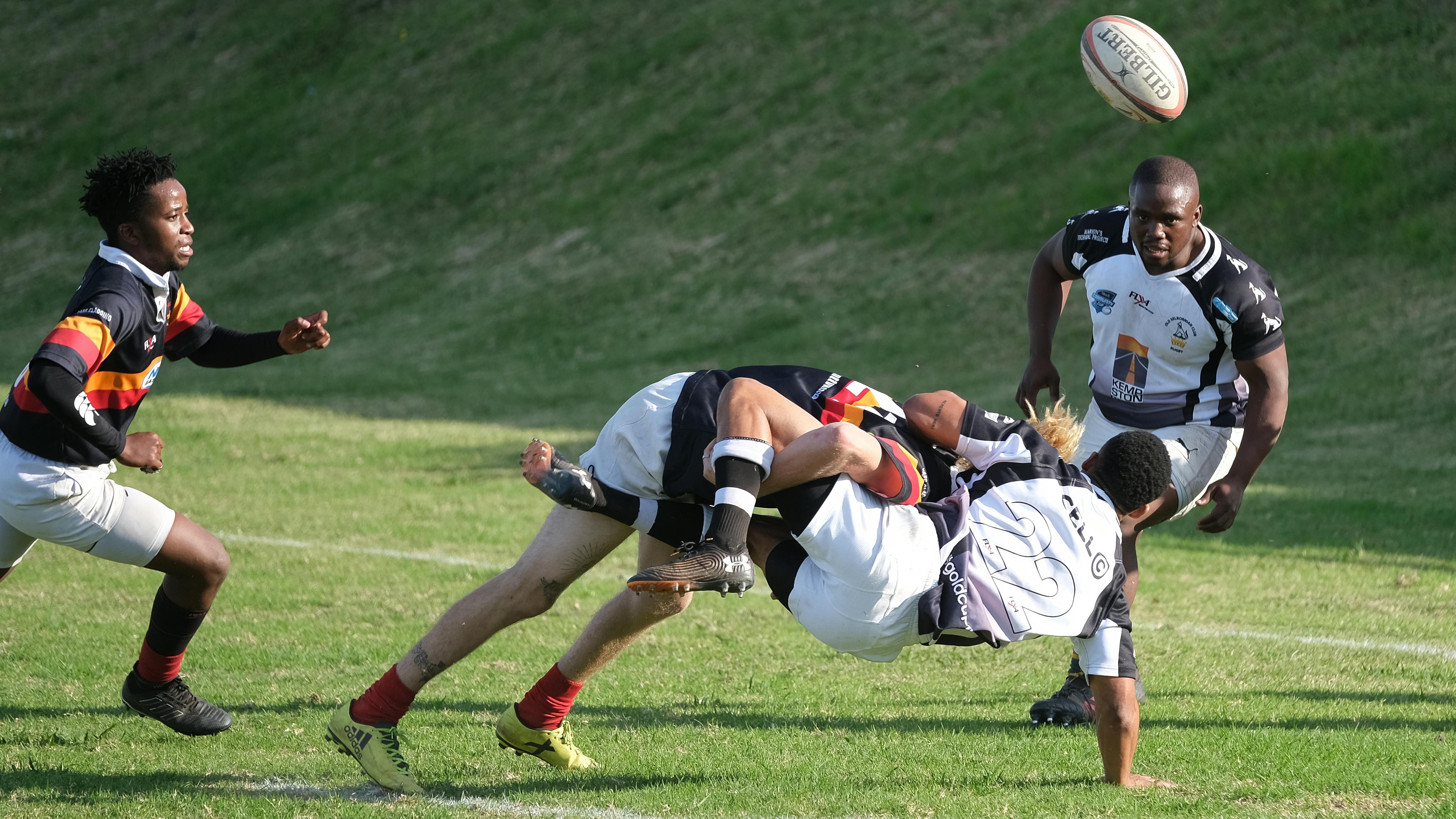 men playing on a field