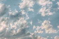 White Clouds and Blue Sky