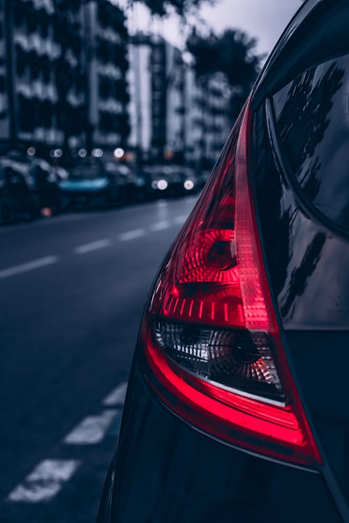 Close Up Photo of Car Backlight