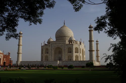 Taj Mahal Mausoleum through Branches