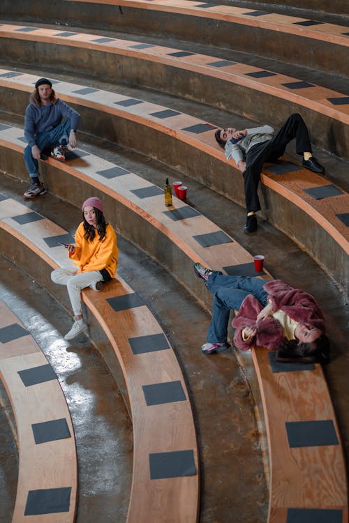 People Sitting in Amphitheater 