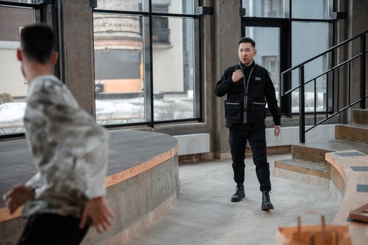 Security Guard Catching a Thief 