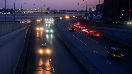 Photos gratuites de autoroute, circulation, illuminé