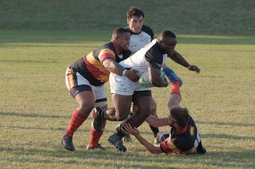 Free Photo of Athletes Playing Rugby Stock Photo
