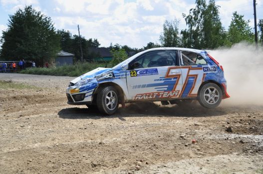A Car on Dirt Road