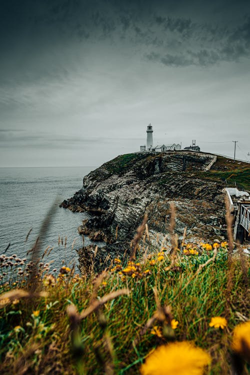 View of a Lighthouse on a Cliff