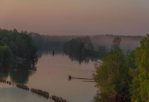 Fotobanka s bezplatnými fotkami na tému hmla, jazero, karélie