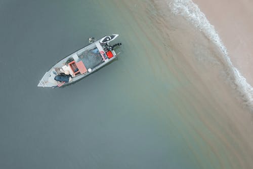 Kostenloses Stock Foto zu boot, drohne erschossen, küste