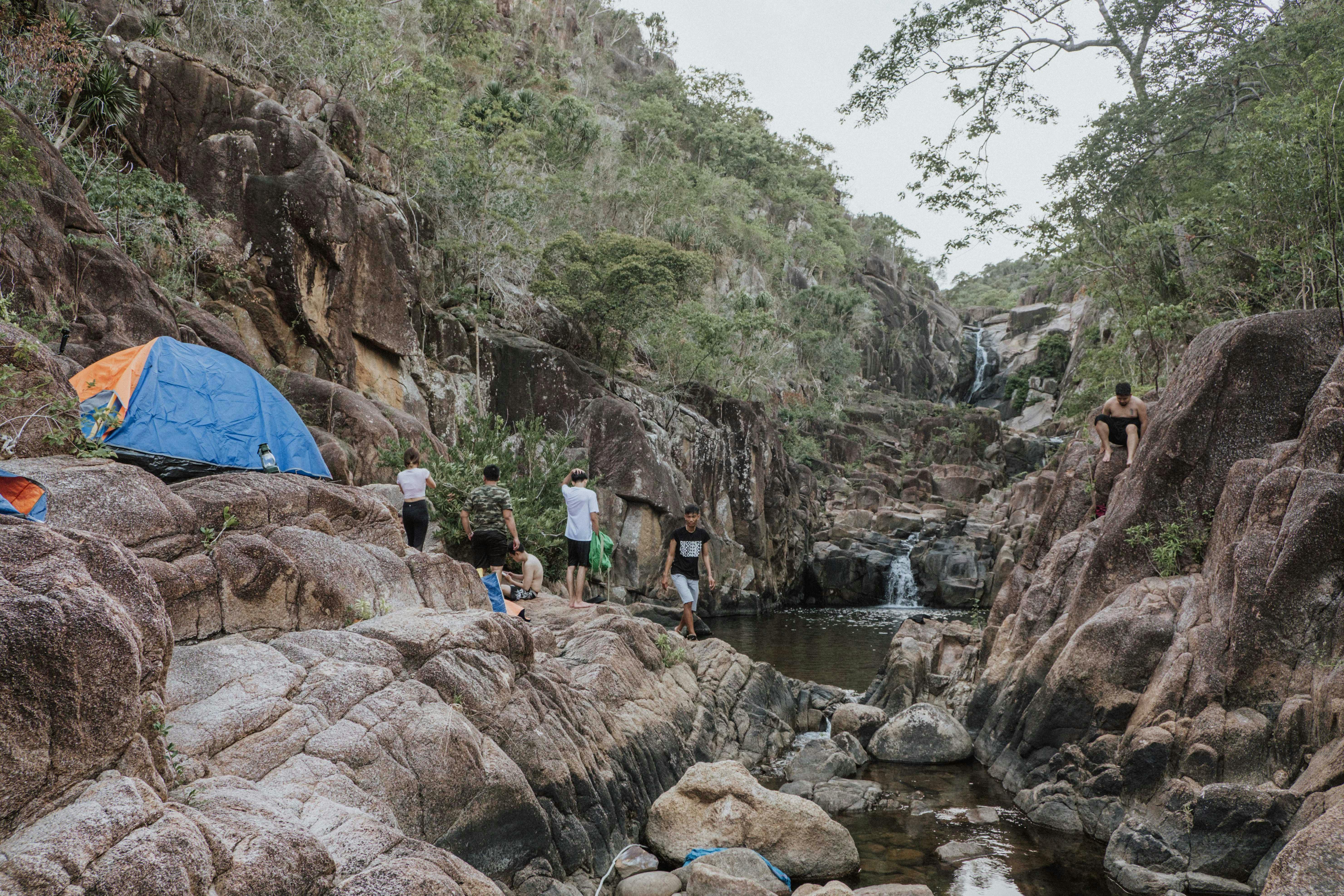 canyon camping, nature reserve, outdoor adventure