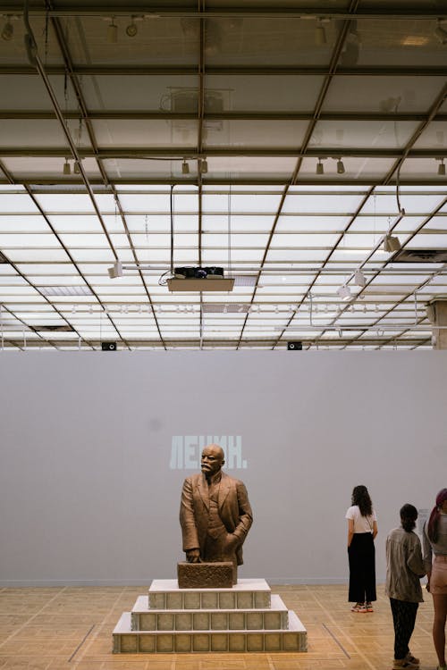 Statue of a Man Inside a Museum