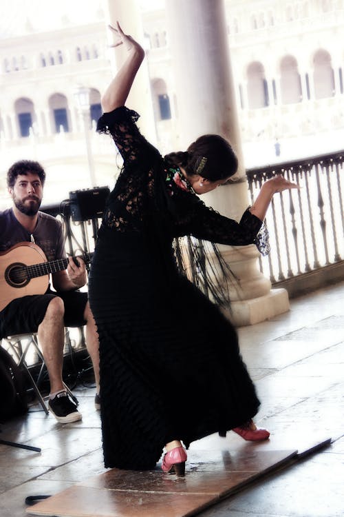 Foto stok gratis flamenco, penari