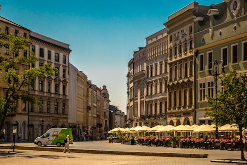 Free stock photo of cobblestone street, historic architecture, market