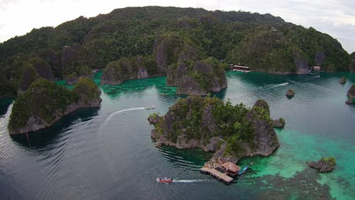 Free stock photo of drone cam, islands, resort