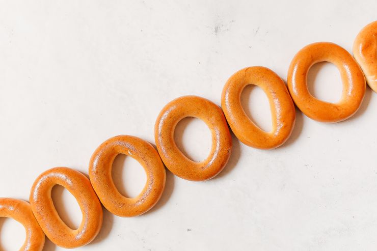 Freshly baked bagels — photo by Polina Tankilevitch on Pexels