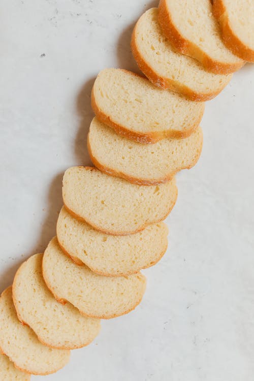 Close-Up Shot of Slices of Bread