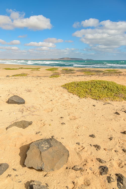 Ingyenes stockfotó fehér felhők, függőleges lövés, horizont témában