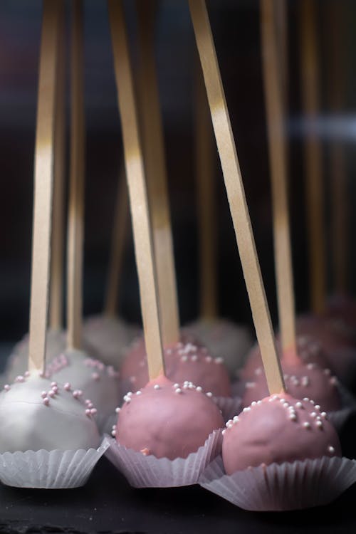 Cake Pops in Close Up Photography