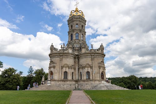 Imagine de stoc gratuită din biserică, biserica znamenskaya, cer albastru