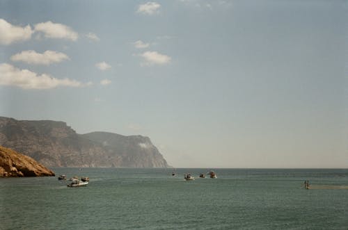 Sailboats on Sea