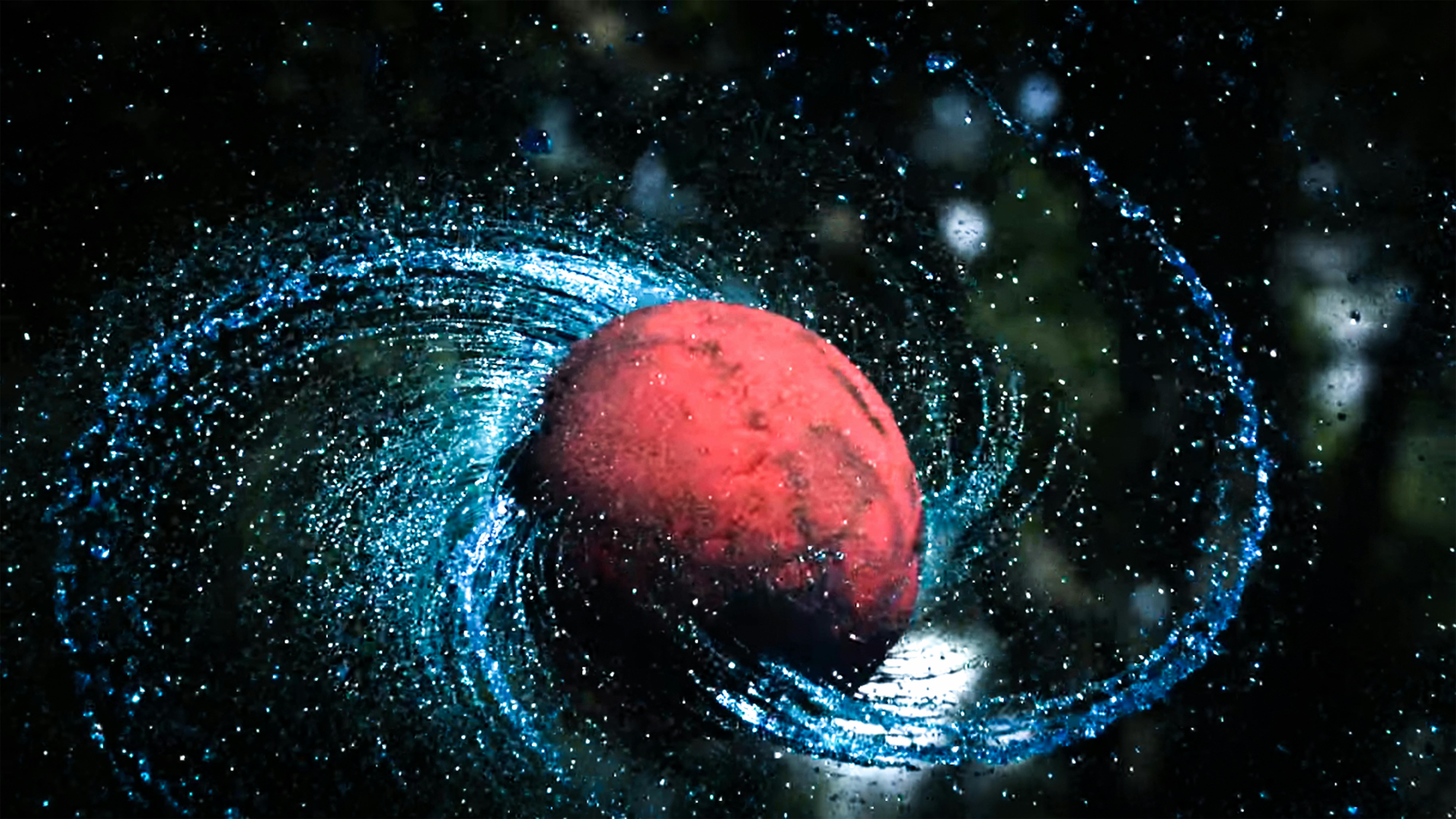ボール 宇宙 水スパイラルの無料の写真素材