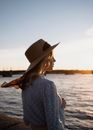 Free stock photo of beach, girl, lake