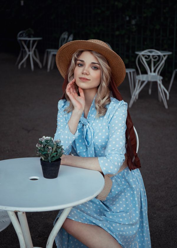 Woman wearing a maxi dress for daytime brunch