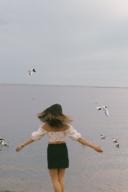 Woman Enjoying the Sea 