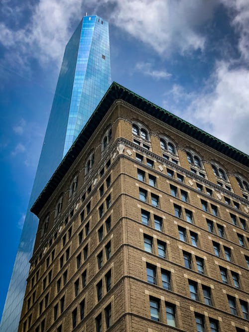 Low-Angle Shot of Buildings