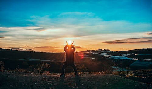 Silhouette Of Man 