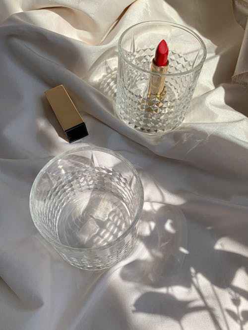 Lipstick on Glass Cup